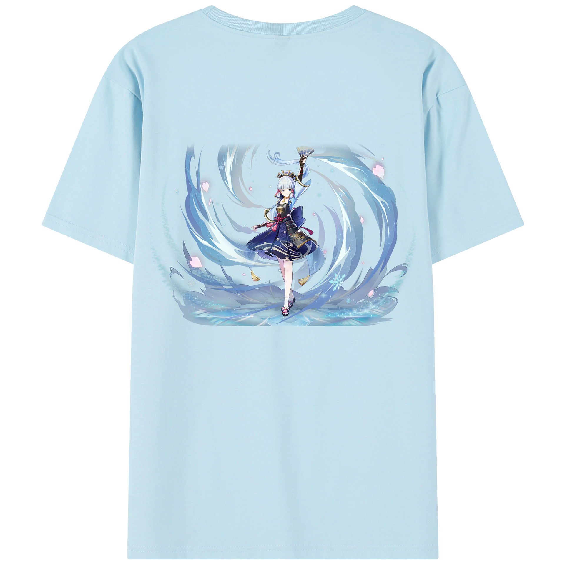 げんし神 神里綾華 神宮寺レン genshin Kamimiya Ren 綿100％半袖Tシャツ（背面プリント）